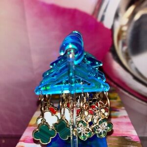 Clover Hoop Earrings, NWT.